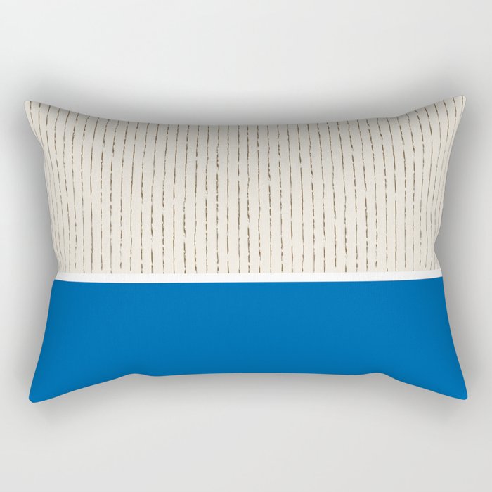Sand Blue Rectangular Pillow Gallery Image 1