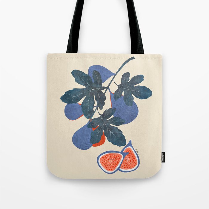 Fig branch still life Tote Bag Gallery Image 1