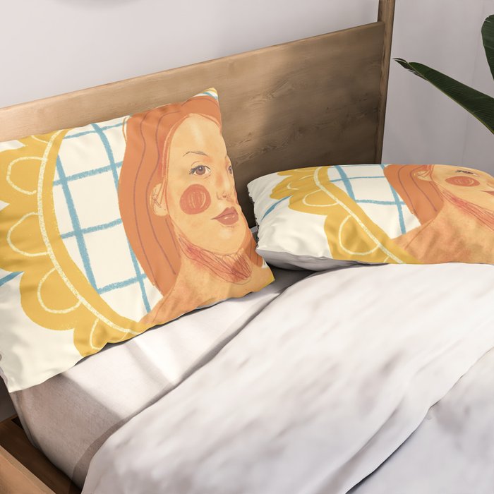Looking in the mirror Pillow Sham Gallery Image 2