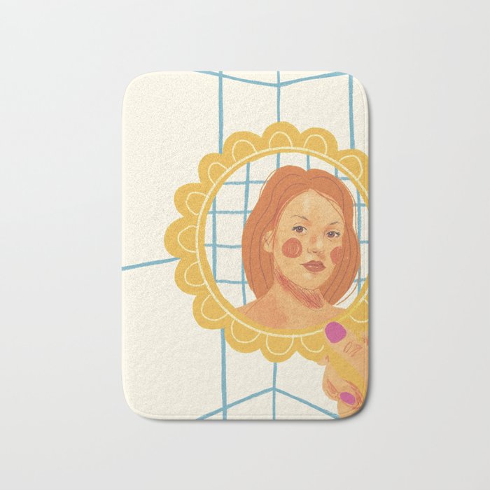 Looking in the mirror Bath Mat Gallery Image 1