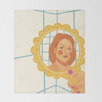 Looking in the mirror Throw Blanket Gallery Image 2