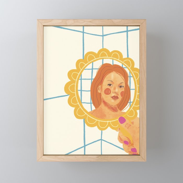 Looking in the mirror Mini Art Print Gallery Image 1