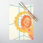 Looking in the mirror Wrapping Paper Gallery Image 1