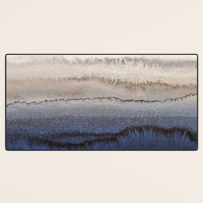 WITHIN THE TIDES WINTER BLUES by Monika Strigel Desk Mat Gallery Image 3