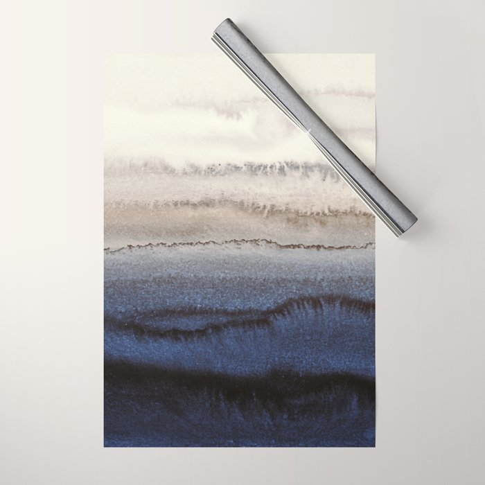 WITHIN THE TIDES WINTER BLUES by Monika Strigel Wrapping Paper Gallery Image 1