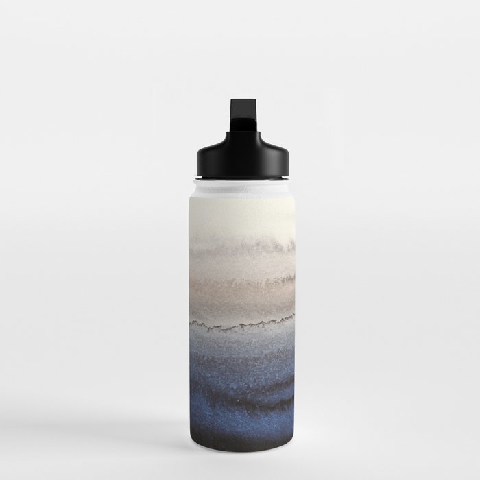 WITHIN THE TIDES WINTER BLUES by Monika Strigel Water Bottle Gallery Image 3