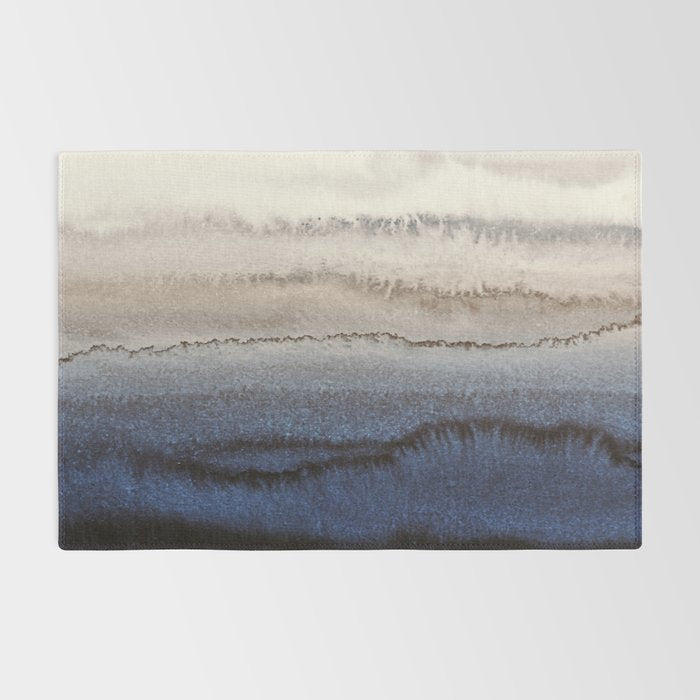 WITHIN THE TIDES WINTER BLUES by Monika Strigel Rug Gallery Image 2