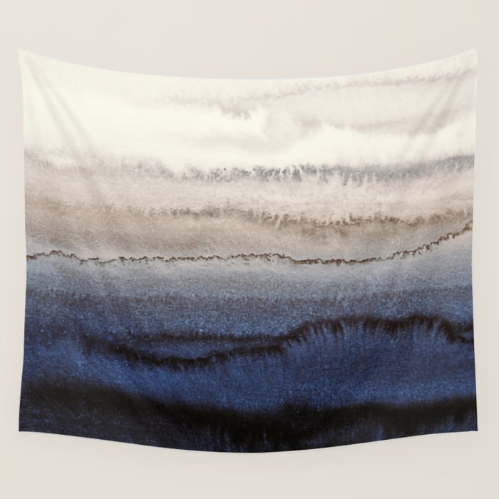 WITHIN THE TIDES WINTER BLUES by Monika Strigel Wall Tapestry Gallery Image 4