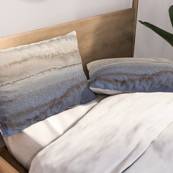 WITHIN THE TIDES WINTER BLUES by Monika Strigel Pillow Sham Gallery Image 2