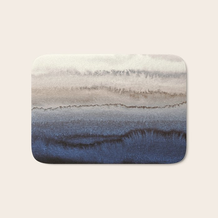WITHIN THE TIDES WINTER BLUES by Monika Strigel Bath Mat Gallery Image 1