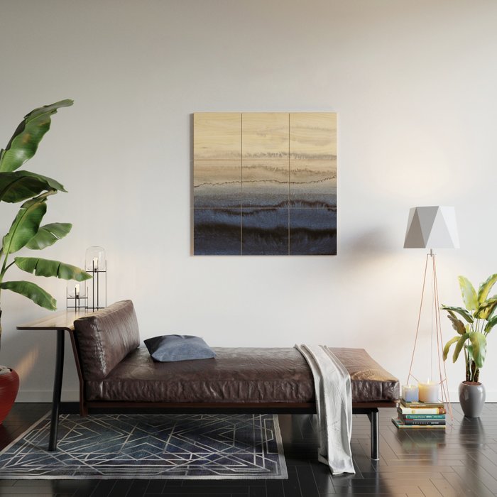 WITHIN THE TIDES WINTER BLUES by Monika Strigel Wood Wall Art Gallery Image 2
