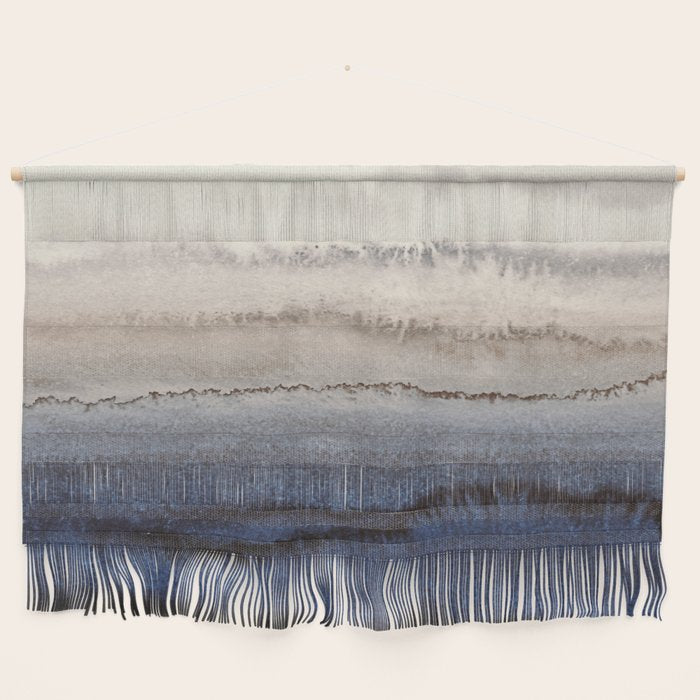 WITHIN THE TIDES WINTER BLUES by Monika Strigel Wall Hanging Gallery Image 1