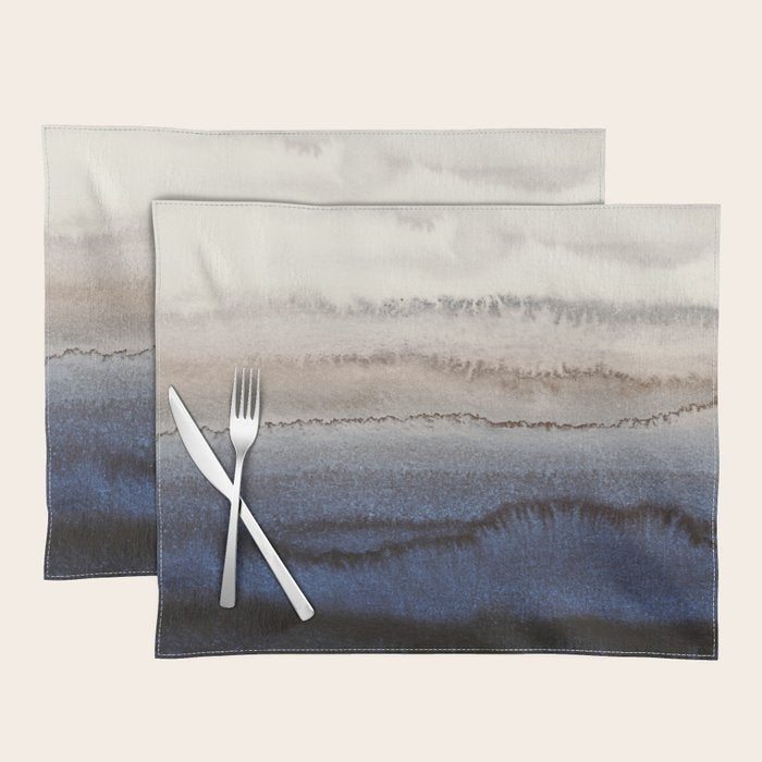 WITHIN THE TIDES WINTER BLUES by Monika Strigel Placemat Gallery Image 1