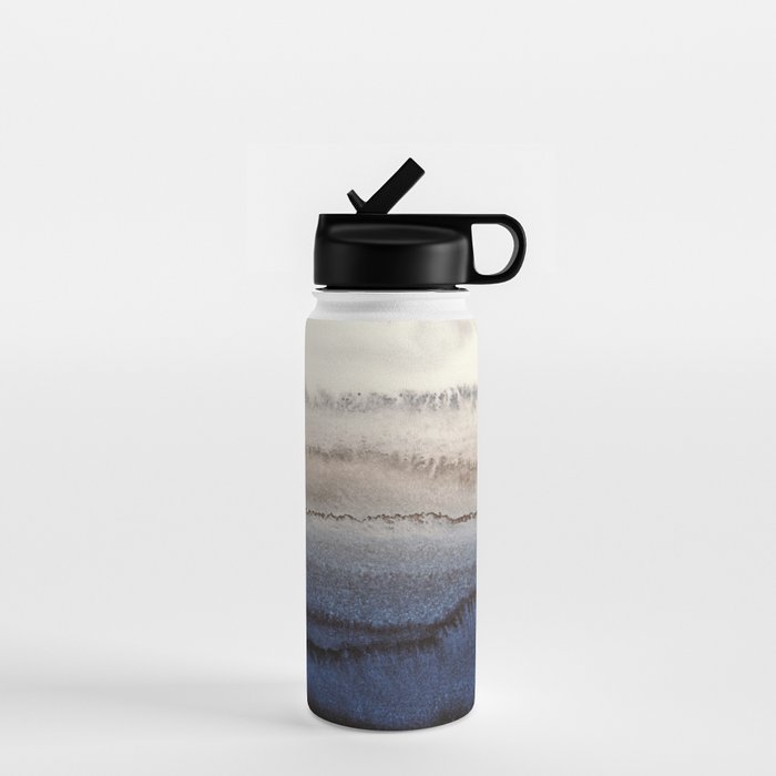 WITHIN THE TIDES WINTER BLUES by Monika Strigel Water Bottle Gallery Image 1