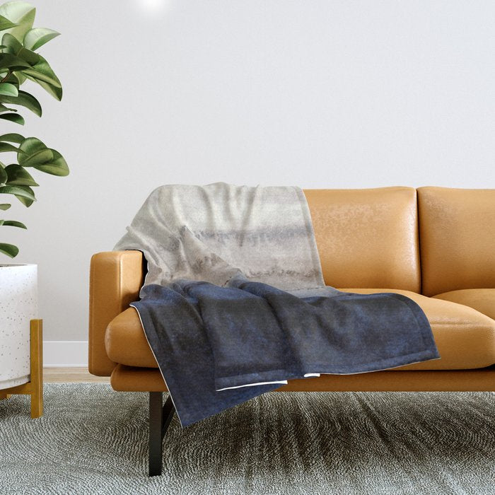 WITHIN THE TIDES WINTER BLUES by Monika Strigel Throw Blanket Gallery Image 1