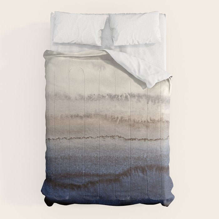 WITHIN THE TIDES WINTER BLUES by Monika Strigel Comforter Gallery Image 6