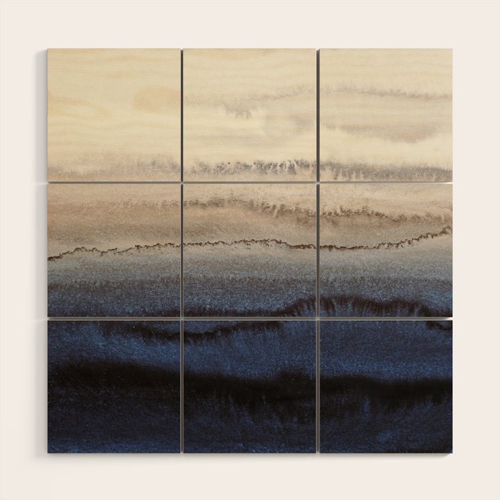 WITHIN THE TIDES WINTER BLUES by Monika Strigel Wood Wall Art Gallery Image 1
