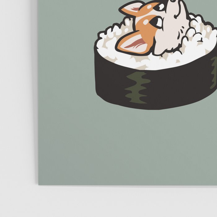 Sushi  Corgi Poster Gallery Image 3