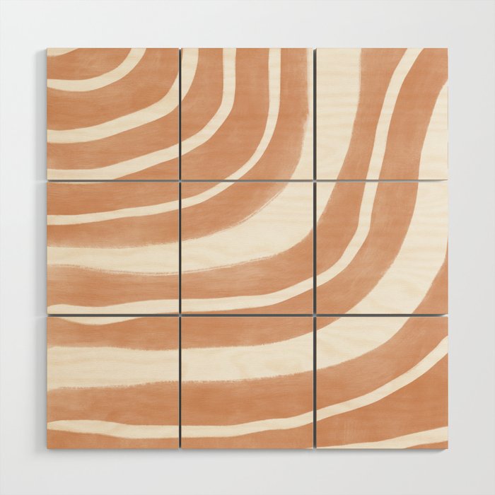 Mid-Century Line Modern Art # 66 Wood Wall Art Gallery Image 1