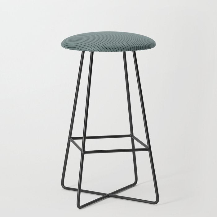 Minimal Arch XLV Neutral Teal Modern Geometric Lines Stool Gallery Image 1