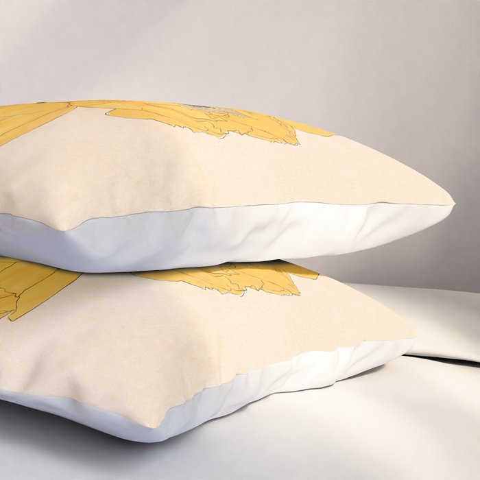 Bouquet Gift Yellow Pillow Sham Gallery Image 3