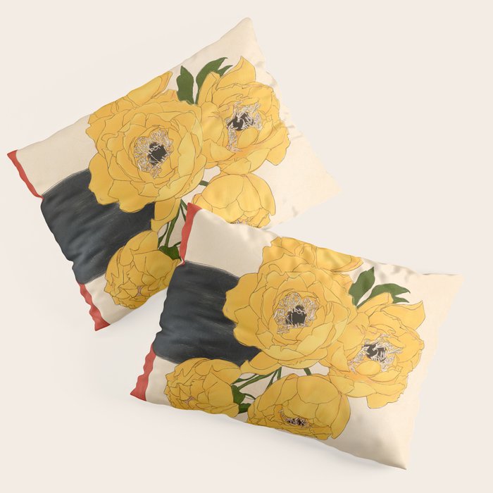 Bouquet Gift Yellow Pillow Sham Gallery Image 3