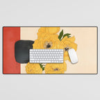 Bouquet Gift Yellow Desk Mat Gallery Image 1