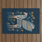 Night Bloom Horse Outdoor Rug Gallery Image 1