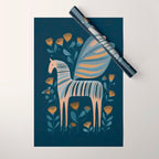 Night Bloom Horse Wrapping Paper Gallery Image 1