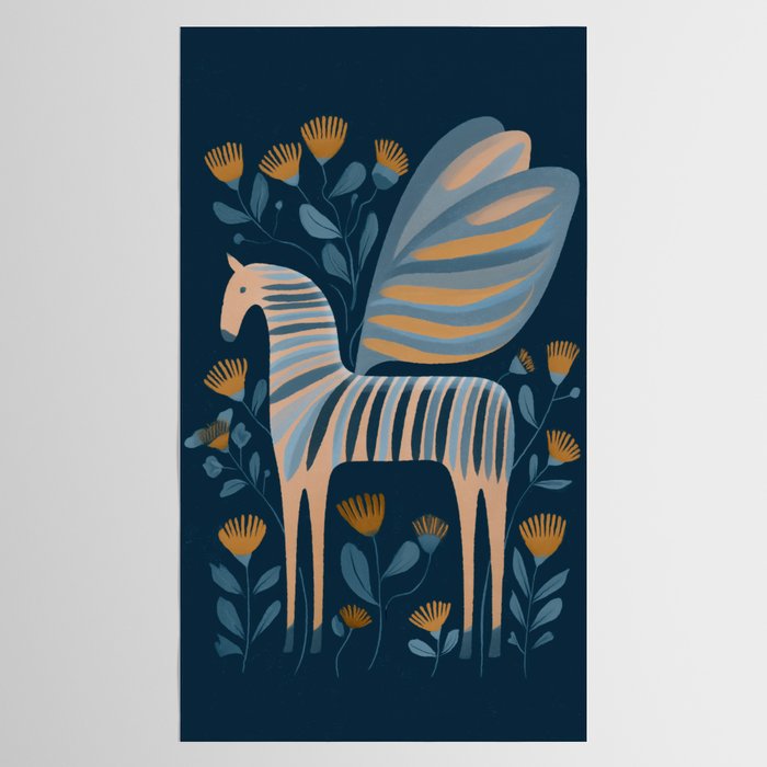 Night Bloom Horse Tablecloth Gallery Image 2