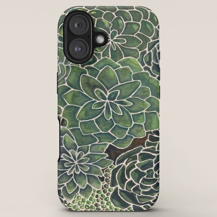 Watercolor Succulents iPhone Case Gallery Image 5