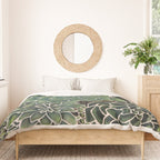 Watercolor Succulents Duvet Cover Gallery Image 3