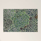 Watercolor Succulents Welcome Mat Gallery Image 1