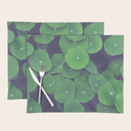 Nasturtium Leaves - botanical leaf plant photograph Placemat Gallery Image 1