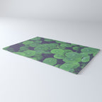 Nasturtium Leaves - botanical leaf plant photograph Rug Gallery Image 3