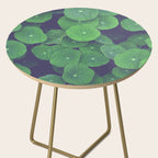 Nasturtium Leaves - botanical leaf plant photograph Side Table Gallery Image 2