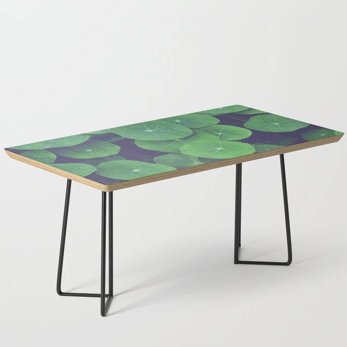 Nasturtium Leaves - botanical leaf plant photograph Coffee Table Gallery Image 1