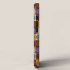 Retro Flowers Check Pattern X iPhone Case Gallery Image 2