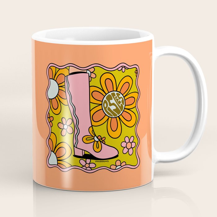 Pisces Groovy Boots Coffee Mug Gallery Image 1