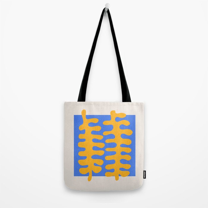 Royal Blue & Supernova: Matisse Paper Leaf Cutouts 02 Tote Bag Gallery Image 2