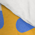 Royal Blue & Supernova: Matisse Paper Leaf Cutouts 02 Comforter Gallery Image 4