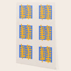 Royal Blue & Supernova: Matisse Paper Leaf Cutouts 02 Wallpaper Gallery Image 2
