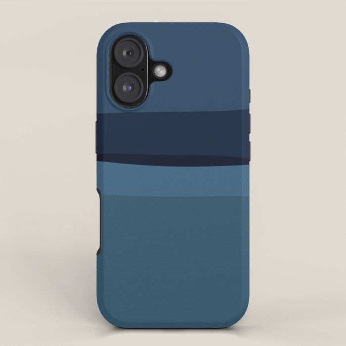 Modern Blue, Blue Painting, Blue Ombre iPhone Case Gallery Image 1