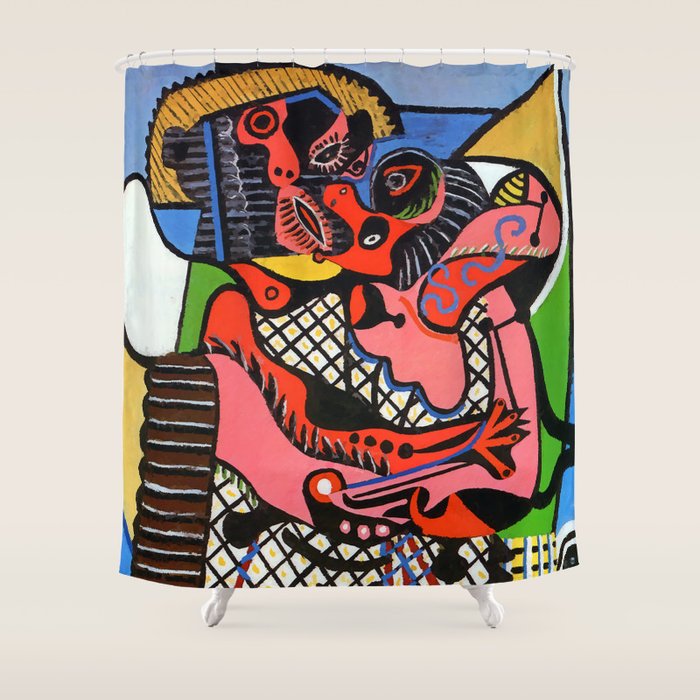 Pablo Picasso The Kiss Shower Curtain Gallery Image 1