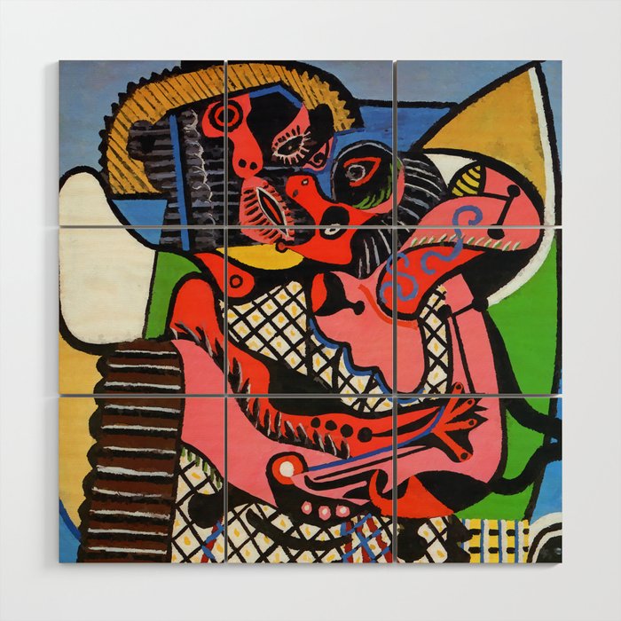 Pablo Picasso The Kiss Wood Wall Art Gallery Image 1