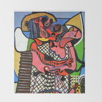 Pablo Picasso The Kiss Throw Blanket Gallery Image 2