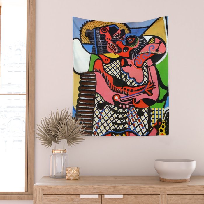 Pablo Picasso The Kiss Wall Tapestry Gallery Image 2