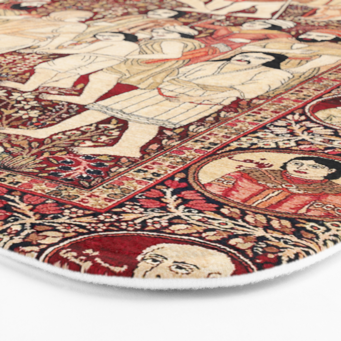 Kerman South Persian Pictorial Rug with Joseph Bath Mat Gallery Image 3