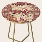 Kerman South Persian Pictorial Rug with Joseph Side Table Gallery Image 2