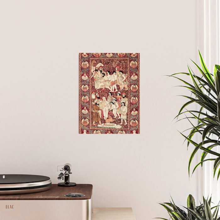 Kerman South Persian Pictorial Rug with Joseph Poster Gallery Image 2